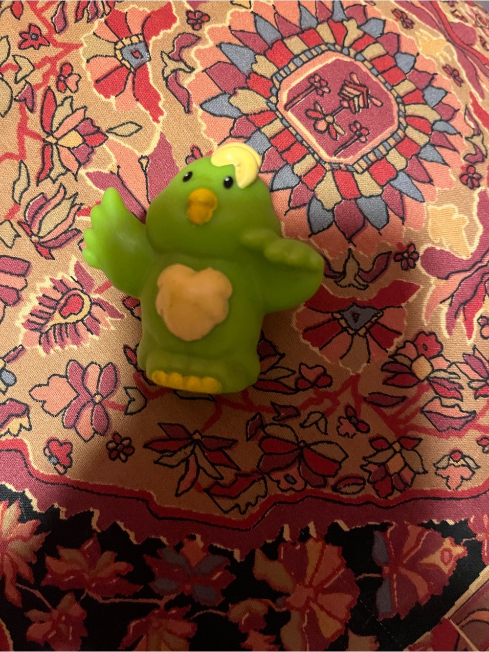Green bird toy